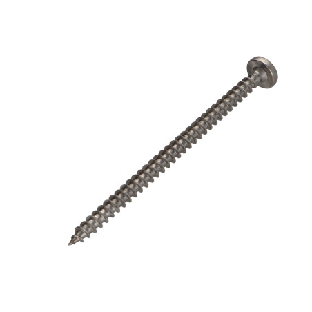 1 x Chipboard Screw Stainless Steel A2 Round Head Pozi 6X80