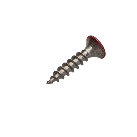 1 x Chipboard Screw Stainless Steel A2 Countersunk Head Pozi 4X20 RAL3000