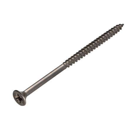 1 x Chipboard Screw Stainless Steel A2 Countersunk Head Pozi 5X90 Thread Length: 50