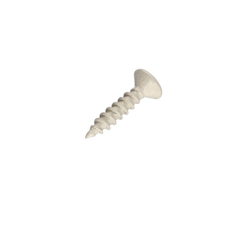 1 x Chipboard Screw Stainless Steel A2 Countersunk Head Pozi 4X20 Painted White 9010