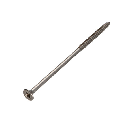 1 x Chipboard Screw Stainless Steel A2 Countersunk Head Pozi 6X160 Thread Length: 70