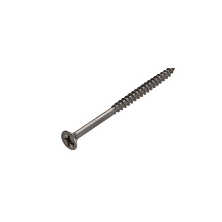 1 x Savis Chipsboard Screw Stainless Steel A2 Countersunk Head Pozi 5X60 Thread Length: 36