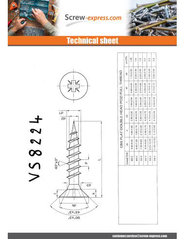 1 x Savis Chipsboard Screw Stainless Steel A2...
