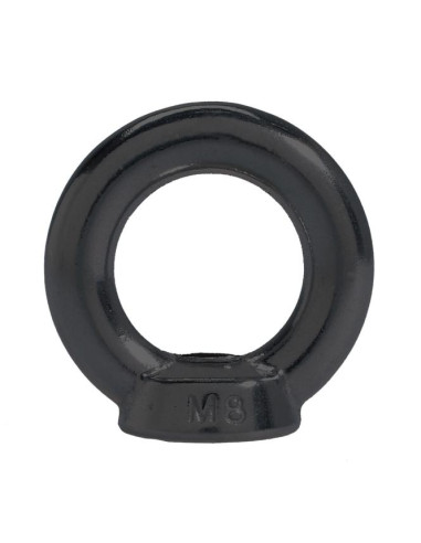 1 x Nut to Eye Nut M8 Stainless Steel A4 Black