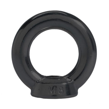 1 x Nut to Eye Nut M10 Stainless Steel A4 Black