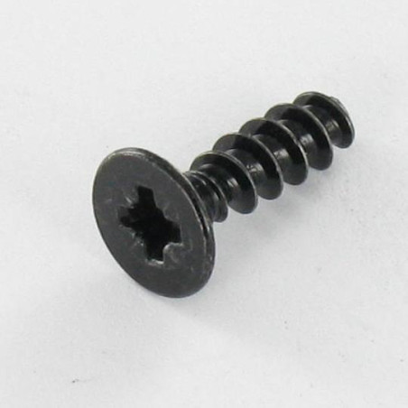 1 x Screw For Plastic Countersunk Head Pozi 3X12 Black Zinc Plated micro screw