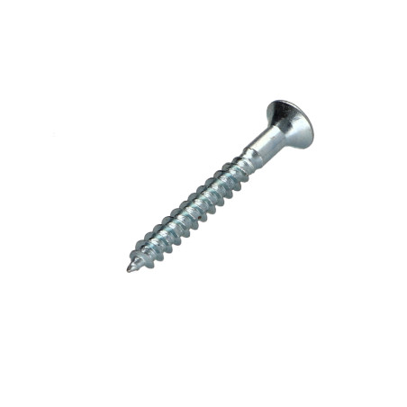 1 x Chipboard Screw Countersunk Head Pozi PZ2 4.5X30 With Hole Zinc Plated