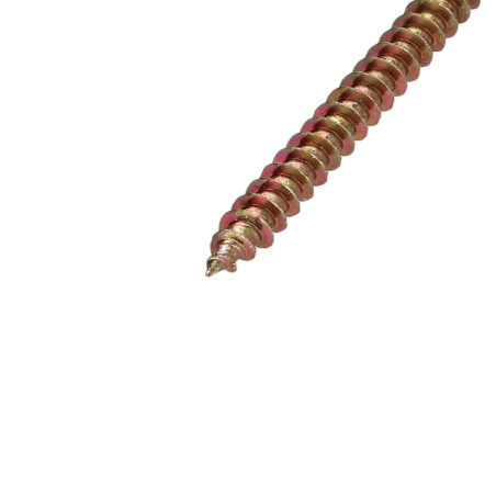 1 x Chipboard Screw Countersunk Head Pozi PZ2 4.5X70 With Hole Yellow Zinc