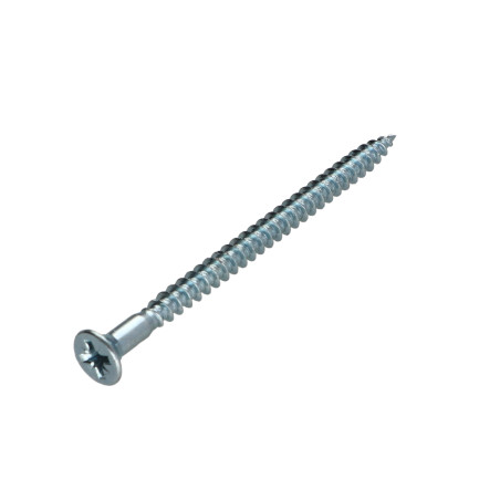1 x Chipboard Screw Countersunk Head Pozi PZ2 4.5X70 With Hole Zinc Plated