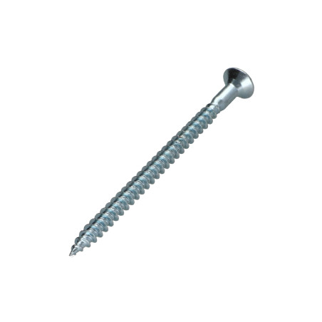 1 x Chipboard Screw Countersunk Head Pozi PZ2 4.5X70 With Hole Zinc Plated