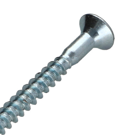 1 x Chipboard Screw Countersunk Head Pozi PZ2 4.5X70 With Hole Zinc Plated