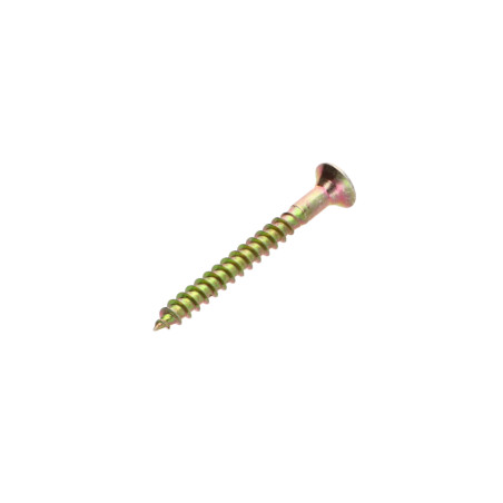 1 x Savis Chipsboard Screw Countersunk Head Pozi 2 4.5X40 With Hole Yellow Zinc