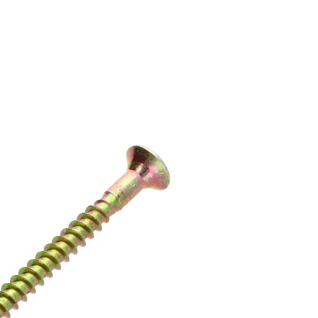 1 x Savis Chipsboard Screw Countersunk Head Pozi 2 4.5X40 With Hole Yellow Zinc