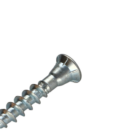 1 x Chipboard Screw Countersunk Head Pozi PZ2 4.5X50 With Hole Zinc Plated