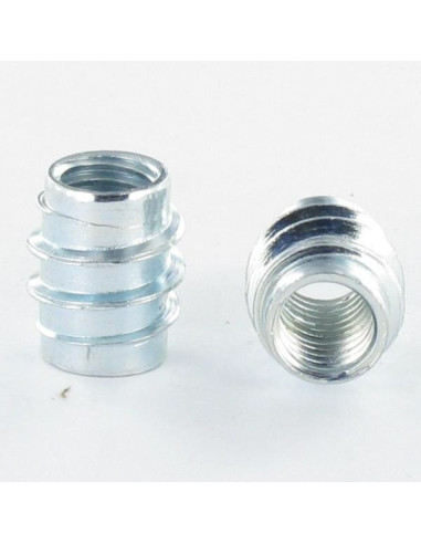 1 x Self Tapping Insert Not Slotted Steel M8 15X15