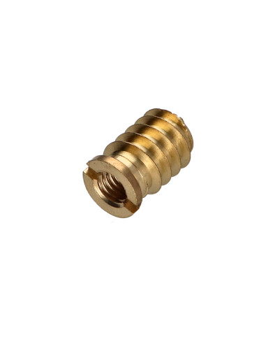 1 x Self tapping insert for wood M8 13X20 Brass
