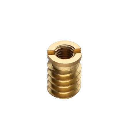 1 x Self tapping insert for wood M8 13X20 Brass
