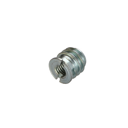 1 x Self tapping insert for wood M8 13X25 Steel