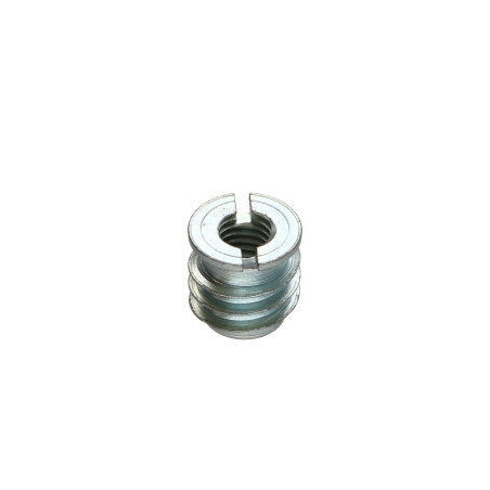 1 x Self tapping insert for wood M8 13X25 Steel