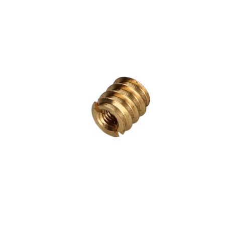 1 x Self Tapping Insert Slotted Brass M5 10X11
