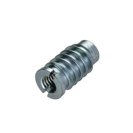1 x Self tapping insert for wood M8 13X25 Zinc Plated