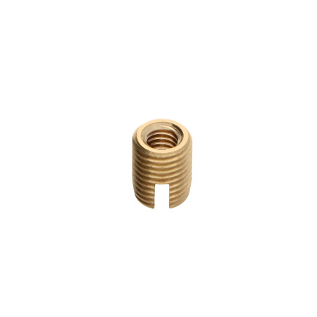 1 x Self Tapping Insert Threaded to slit Brass M8X15
