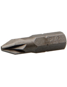 Bit Industrial quality 1/4" E6.3 Pozi N°1 Length 50