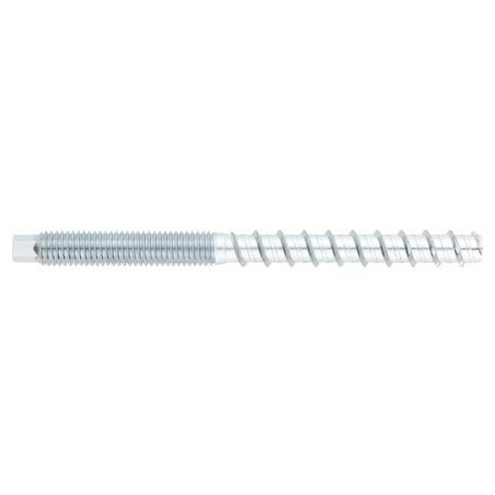 1 x Screw For Concrete Double thread T8 10X120 M12 Zinc Plated