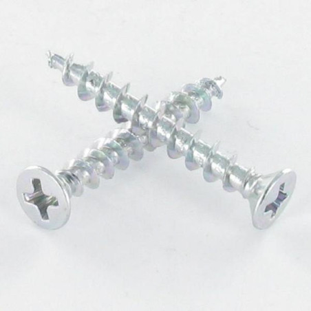1 x Screw For Plastic Pan Countersunk Head Phillips 4.3X30 Self Drilling Zinc Plated Cr3 96 Hbs Without Red Rust