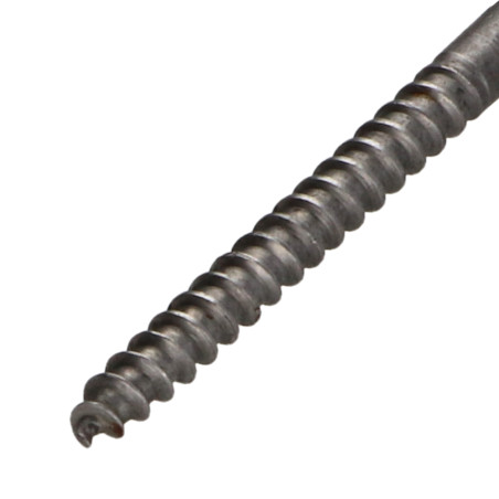 1 x Wood Screw Countersunk Head Slotted Hole And Drill 6X80 Steel