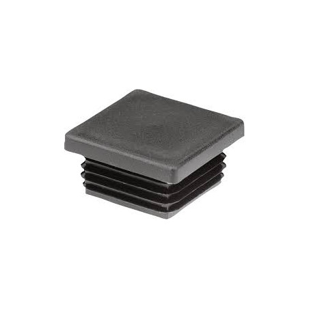 1 x Square Hole Plugs For Tubes 75X75 Tube wall thickness 2 to 4.5 Black Polyethylene