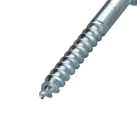 1 x Wood Screw Countersunk Head Slotted Hole And Drill 6X50 Zinc Plated