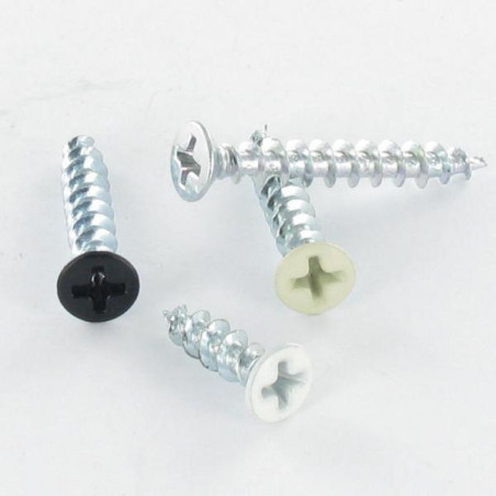1 x Screw For Plastic TFH Phillips 4.3X25 Black Zinc Plated