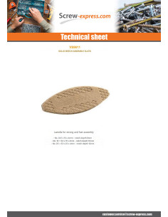 Wood Biscuits Wood 53X23X4 number 20 2