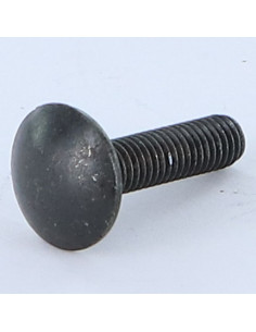 Carriage Bolt M8X20 Full Thread Black Zinc Plated