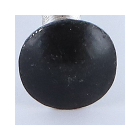 1 x Carriage Bolt M6X50 Full Thread Aluminium Painted Black Ral9005/Jet Black