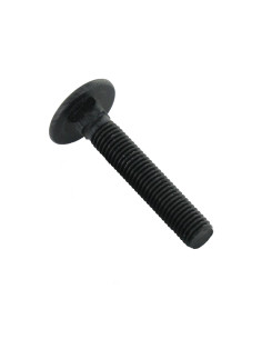 Carriage Bolt M8X140 Full Thread Black Zinc Plated