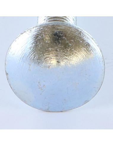 1 x Carriage Bolt M10X80 Full Thread Zinc Plated