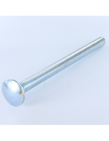 1 x Carriage Bolt M10X100 Full Thread Zinc Plated