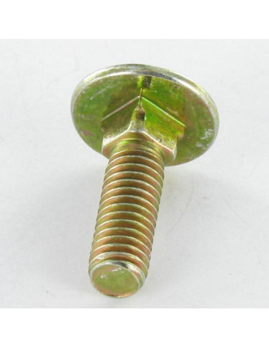 1 x Carriage Bolt M8X140 Full Thread Yellow Zinc