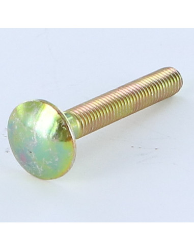 1 x Carriage Bolt M8X50 Full Thread Yellow Zinc
