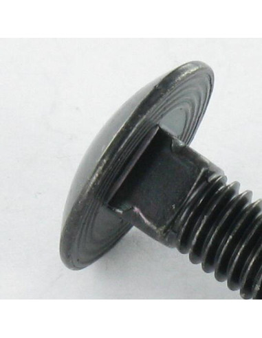 1 x Carriage Bolt M8X110 Full Thread Black Zinc...