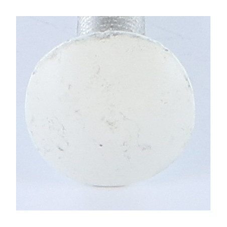 1 x Carriage Bolt M7X40 Pitch 100 Full Thread Aluminium Ral9016/Traffic Signalisation 80%B