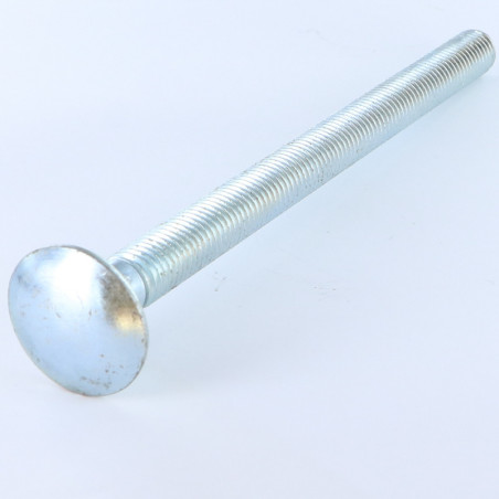 1 x Carriage Bolt M12X170 Full Thread Zinc Plated