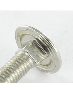 Carriage Bolt M5X25 Full Thread Nickel Plated 2