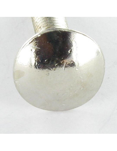 1 x Carriage Bolt M5X25 Full Thread Nickel Plated
