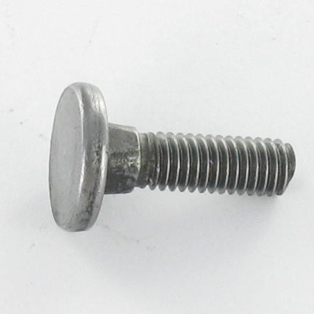 1 x Screw Flat Head Square Neck Carriage M8X25 Full Thread Class 8.8 Zinc Plated