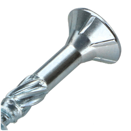 1 x Framing screws TEKOR Countersunk Head With Serration T25 4.5X50 Thread Length: 30 cut Type 17 Drilling Point Zinc