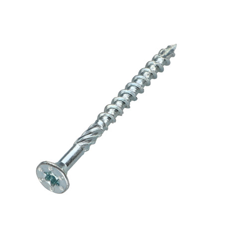 1 x Framing screws TEKOR Countersunk Head With Serration T30 6X80 Thread Length: 48 cut Type 17 Drilling Point Zinc Plated