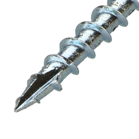 1 x Framing screws TEKOR Countersunk Head With Serration T40 8X100 Thread Length: 60 cut Type 17 Drilling Point Zinc